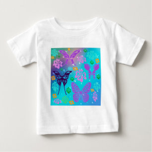 T-shirt Pour Bébé Papillon Beau Aloha Fleur de Mariage Hawaïen