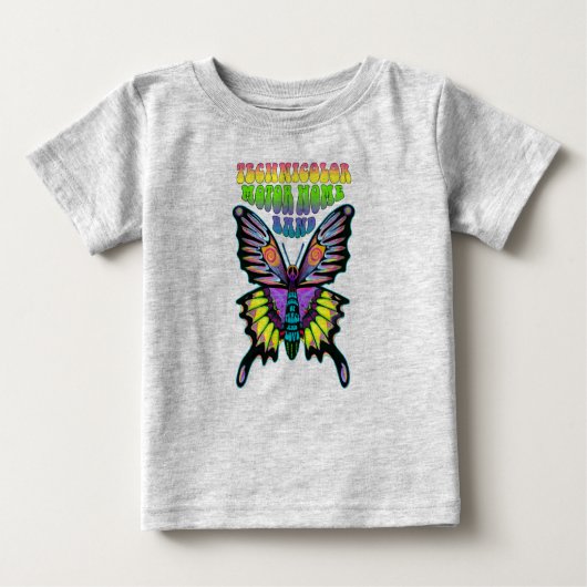 T-shirt Pour Bébé Papillon de paix psychédélique de la bande TMH (Devant)