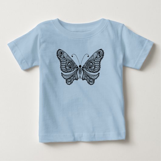 T-shirt Pour Bébé Papillon de style (Devant)