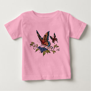 T-shirt Pour Bébé Papillon et papillons polychromes par Al Rio