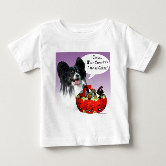 T-shirt Pour Bébé Papillon Halloween Candy (Devant)