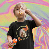 T-shirt Pour Bébé Papillon hippie rétro 70e photo Anniversaire