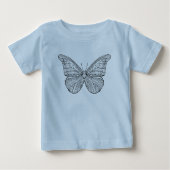 T-shirt Pour Bébé Papillon inspiré (Devant)