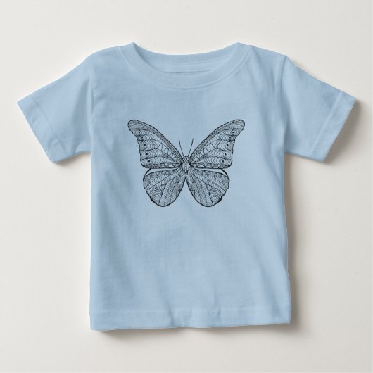 T-shirt Pour Bébé Papillon inspiré (Devant)