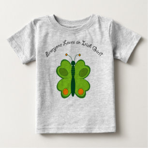 T-shirt Pour Bébé papillon irlandais chanceux