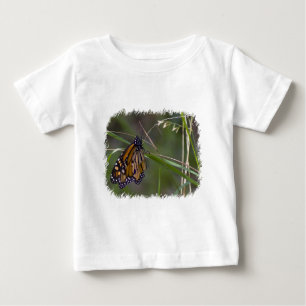 T-shirt Pour Bébé Papillon monarque dans l'herbe