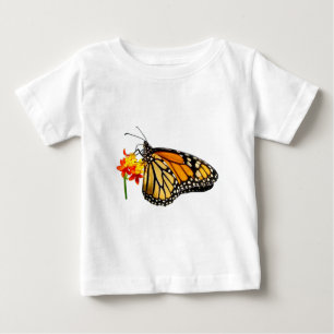 T-shirt Pour Bébé Papillon monarque isolé