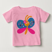T-shirt Pour Bébé Papillon mou (Devant)