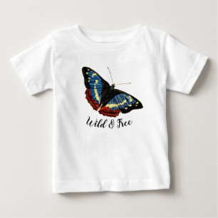 T-shirt Pour Bébé Papillon Sauvage & Libre