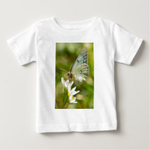 T-shirt Pour Bébé Papillon Vert sur Fausse Ail Parure et Cadeaux