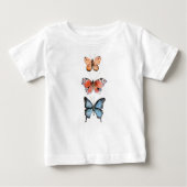 T-shirt Pour Bébé Papillons (Devant)