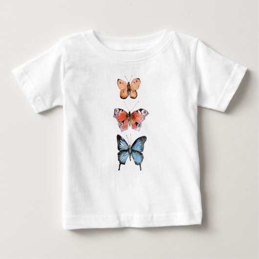 T-shirt Pour Bébé Papillons (Devant)