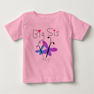 T-shirt Pour Bébé Papillons Big Sis