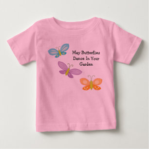 T-shirt Pour Bébé Papillons Danse Dans Votre Jardin Enfant T