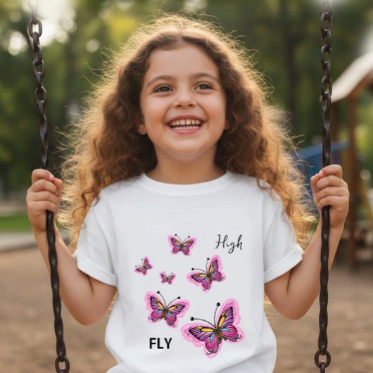 T-shirt Pour Bébé Papillons volants 