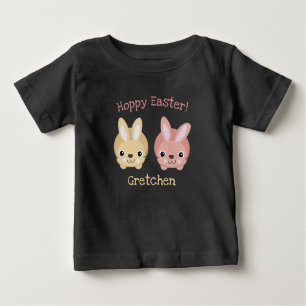 T-shirt Pour Bébé Pâques chanceuses ! Lapin