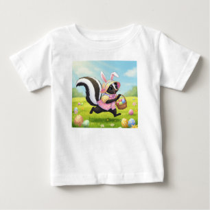 T-shirt Pour Bébé Pâques Skunk