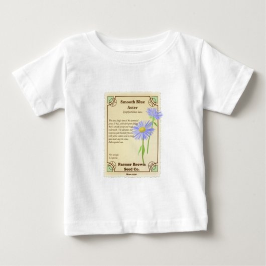 T-shirt Pour Bébé Paquet bleu de graine d'aster (Devant)