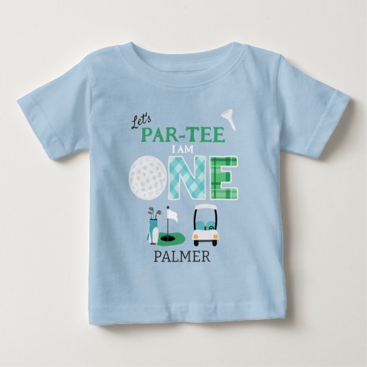 T-shirt Pour Bébé Par-tee Golf 1er Anniversaire Golf (Devant)