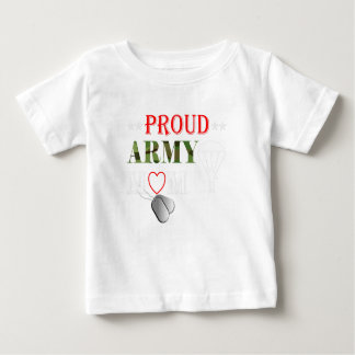 T-shirt Pour Bébé Parachutiste de l'Armée Fière Maman Vêtements Aéri