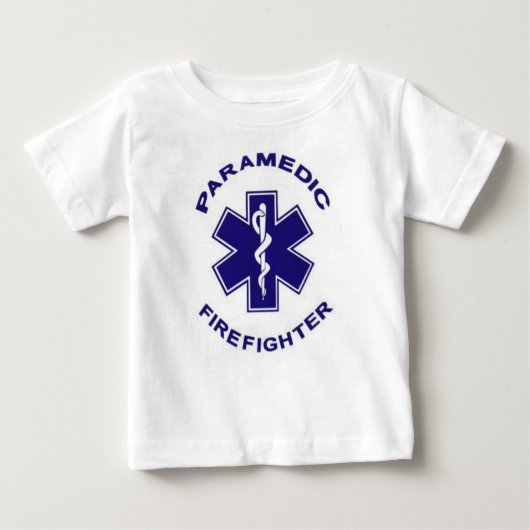 T-shirt Pour Bébé Paramedic du pompier (Devant)