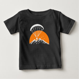 T-shirt Pour Bébé Paramotoring Rétro Vintage