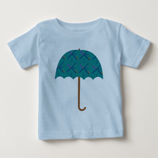 T-shirt Pour Bébé Parapluie de tapis d'aéroport de PDX (Devant)