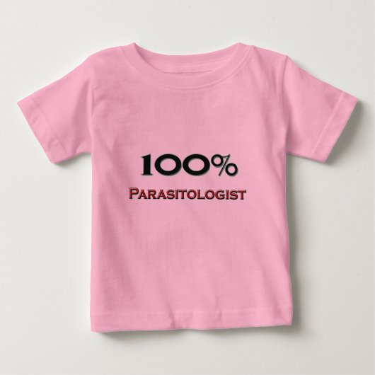 T-shirt Pour Bébé Parasitologue à 100 % (Devant)
