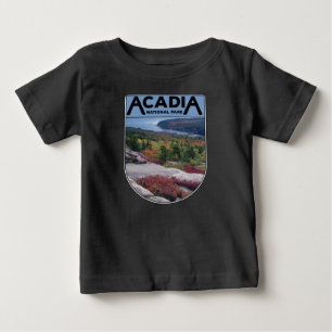 T-shirt Pour Bébé Parc national de l'Acadie Vintage rétro Île du M