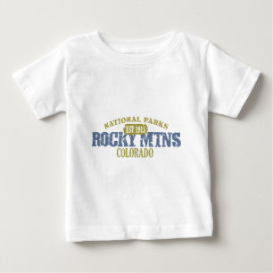 T-shirt Pour Bébé Parc national de montagne rocheuse