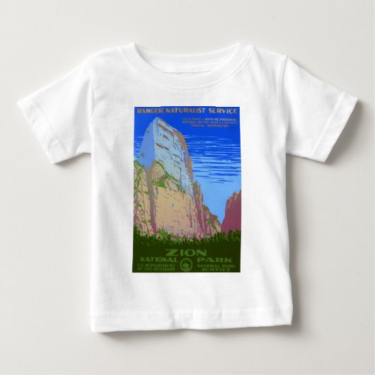 T-shirt Pour Bébé Parc national de Zion (Devant)