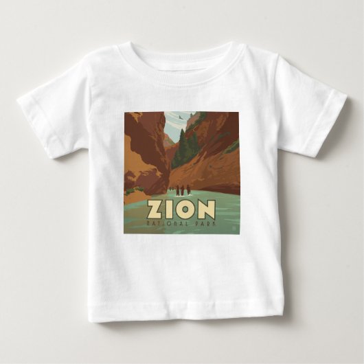 T-shirt Pour Bébé Parc national de Zion | Les Étroits (Devant)