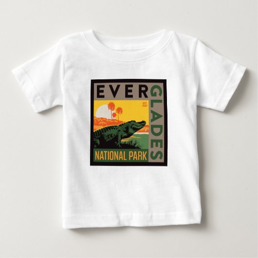 T-shirt Pour Bébé Parc national des Everglades | Floride (Devant)