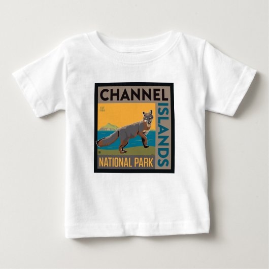 T-shirt Pour Bébé Parc national des îles Channel | Fox (Devant)
