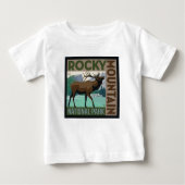 T-shirt Pour Bébé Parc national des Rocheuses | Elk (Devant)