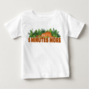 T-shirt Pour Bébé Parcourir 5 minutes de plus Drôle Napping mignonne