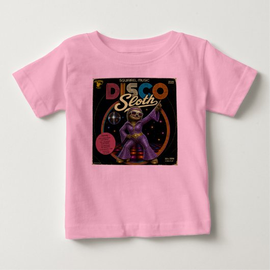 T-shirt Pour Bébé Paresseuse Diva Disco (Devant)