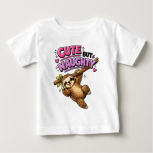 T-shirt Pour Bébé Paresseux mignon mais vilain