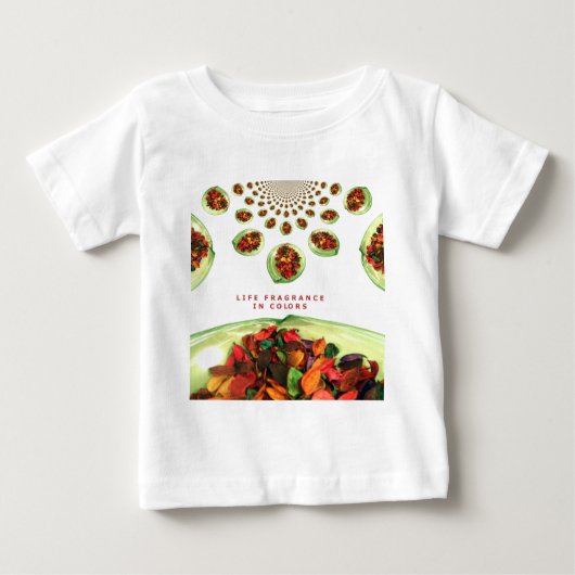 T-shirt Pour Bébé Parfum de vie en potpourri couleur (Devant)