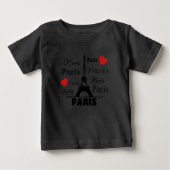 T-shirt Pour Bébé Paris (Devant)