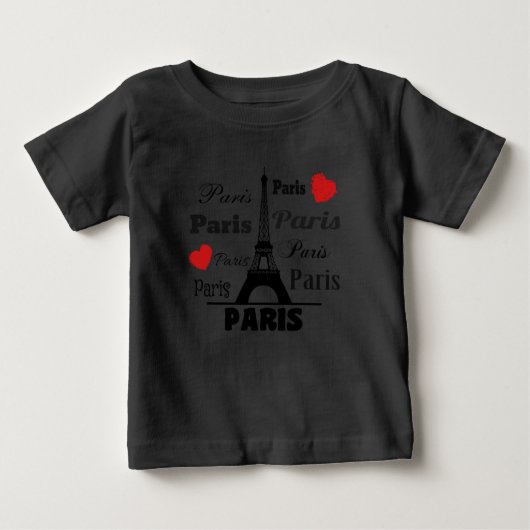 T-shirt Pour Bébé Paris (Devant)