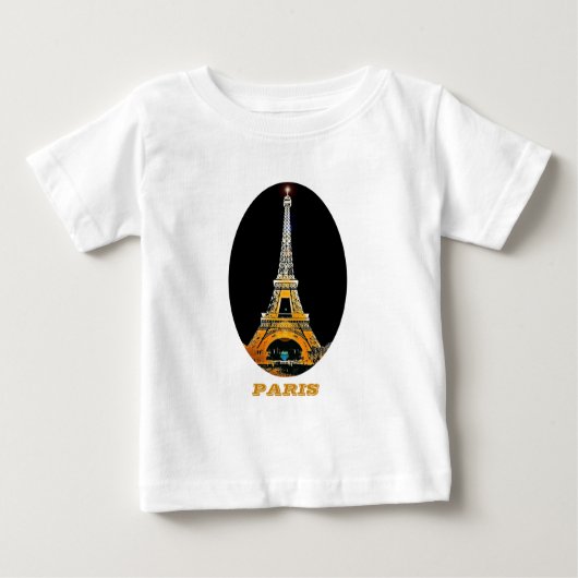 T-shirt Pour Bébé Paris (Devant)