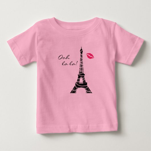 T-shirt Pour Bébé Paris Étincelle Tutu Body (Devant)