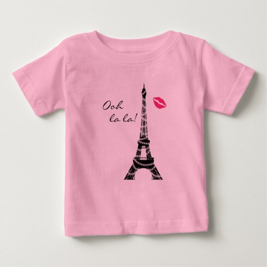 T-shirt Pour Bébé Paris Étoiles Bodysuit Tutu (Devant)