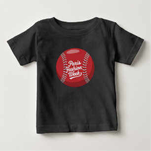 T-shirt Pour Bébé Paris Fashion Week Basball
