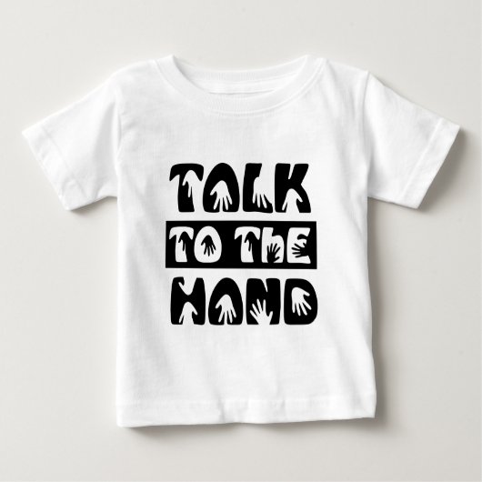 T-shirt Pour Bébé Parler À La Main (Devant)