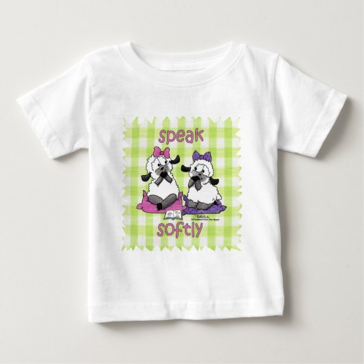 T-shirt Pour Bébé Parlez doucement agneaux (Devant)
