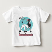 T-shirt Pour Bébé Parlure de caniche (Devant)