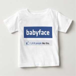 T-shirt Pour Bébé parodie sociale drôle de mise en réseau de