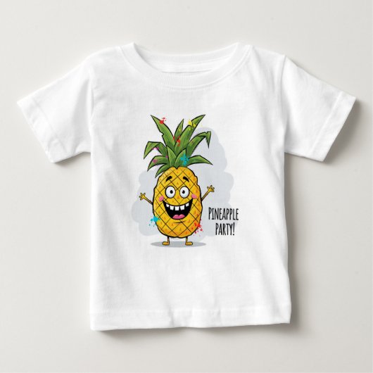 T-shirt Pour Bébé Parti de l'ananas par Natasha Us (Devant)
